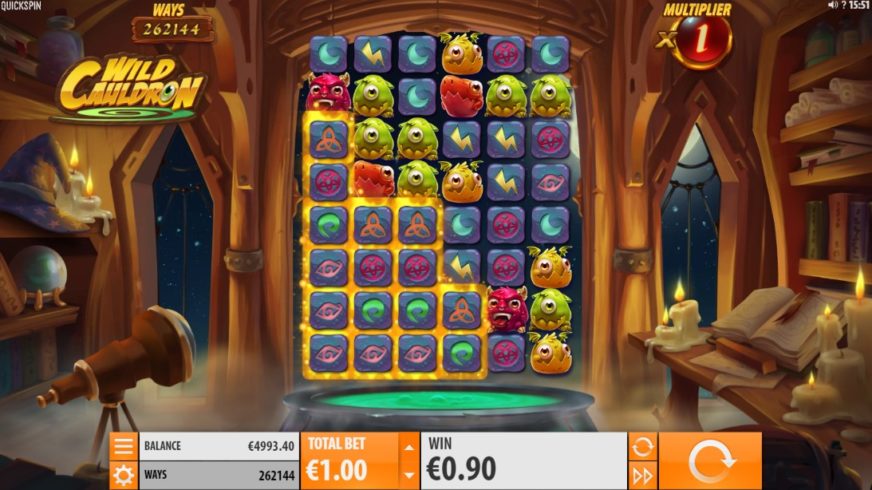 Wild Cauldron slot screen 2