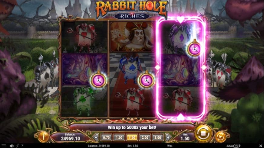 Rabbit Hole Riches slot screen 3