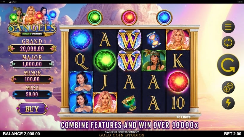 3 Angels Power Combo slot screen 1