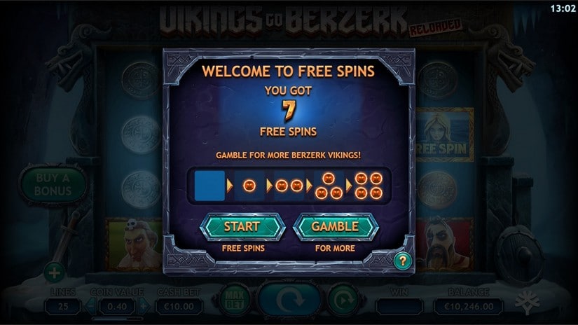 Vikings Go Berzerk Reloaded slot screen 4