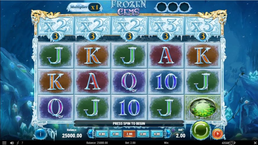 Frozen Gems slot screen 1