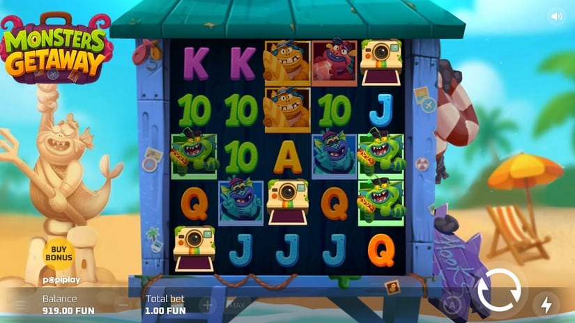 Monsters Getaway slot screen 2