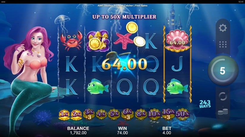 Pearl Catcher slot screen 5
