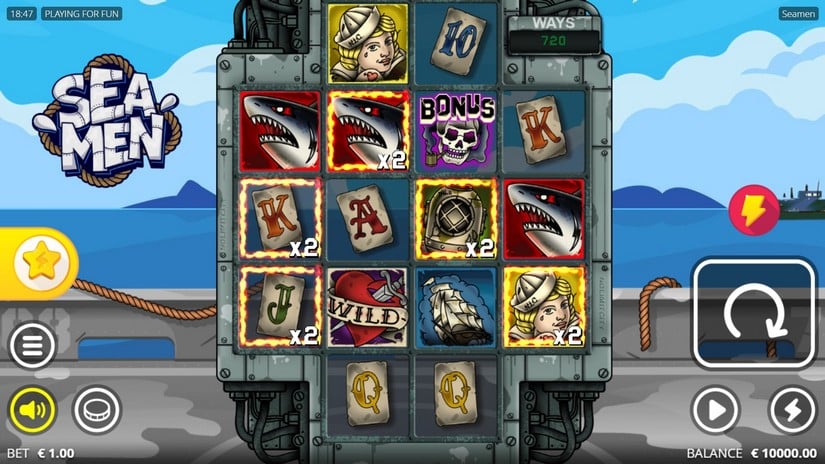 Seamen slot screen 1