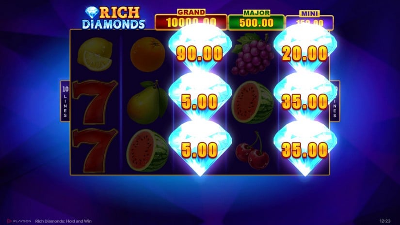 Rich Diamonds: Hold and Win slot screen 3