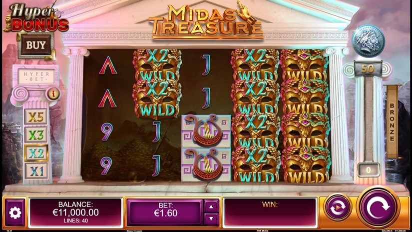 Midas Treasure slot screen 1