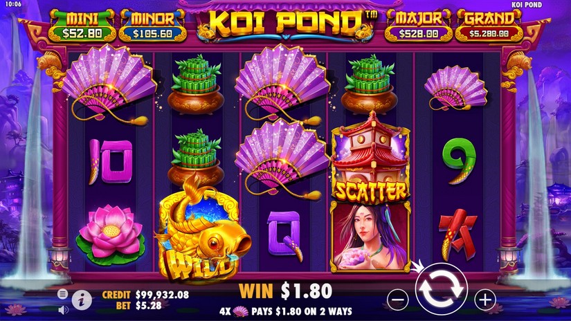 Koi Pond slot screen 3