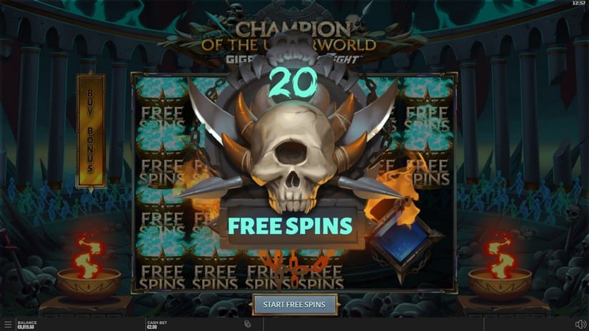 Champion of the Underworld slot screen 8