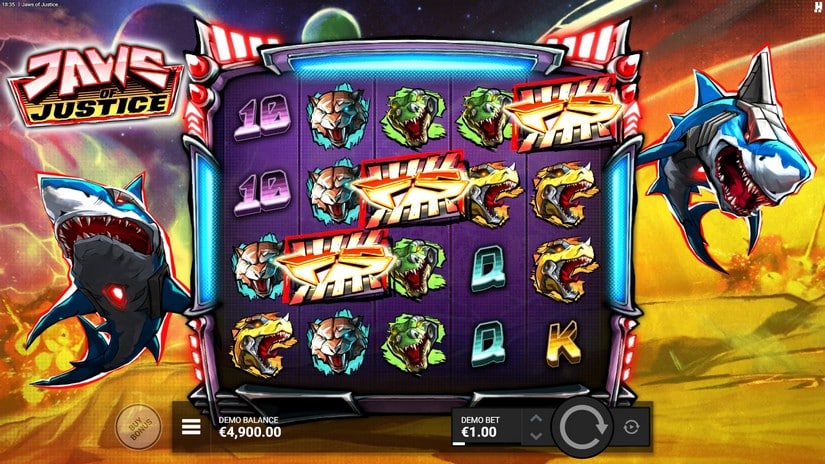 Jaws of Justice slot screen 2