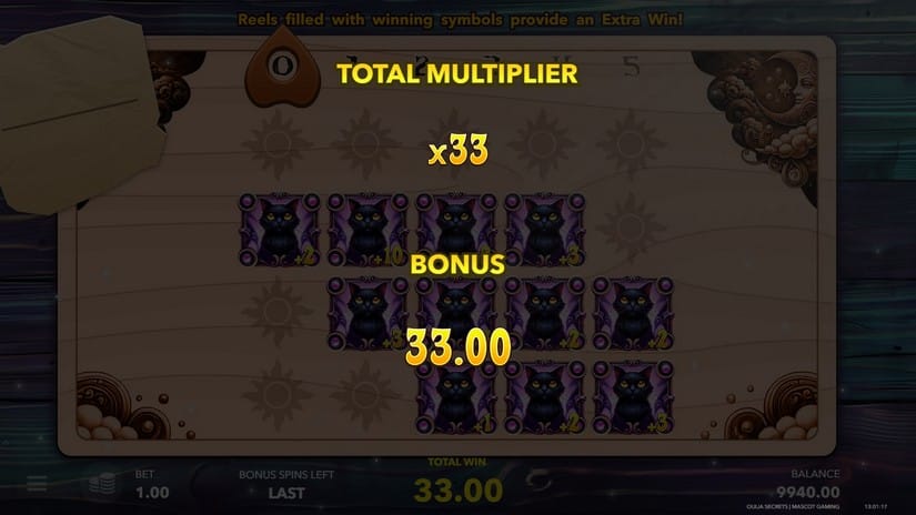 Ouija Secrets slot screen 4