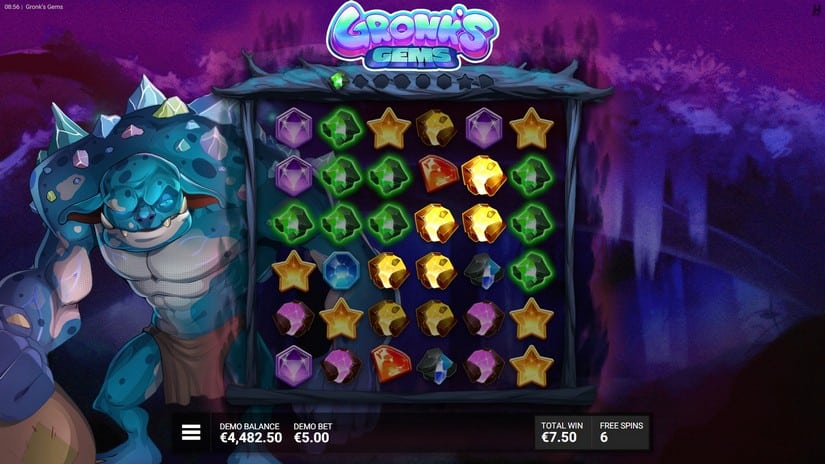 Gronk’s Gems slot screen 6