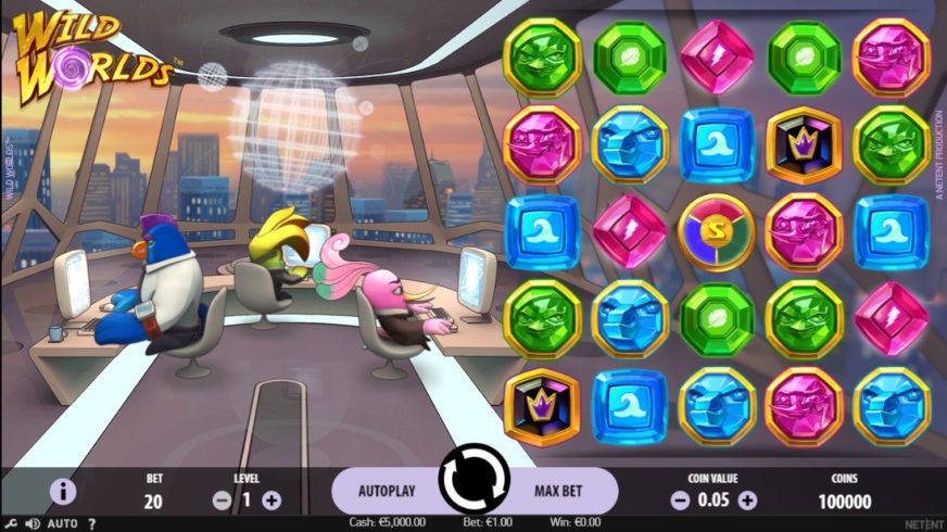 Wild Worlds slot screen 1