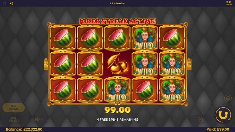 Joker Maxima slot screen 7