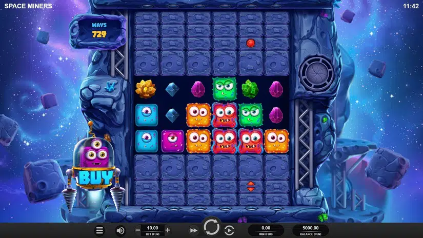 Space Miners slot screen 1
