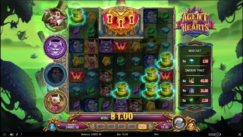 Agent of Hearts slot screen 3