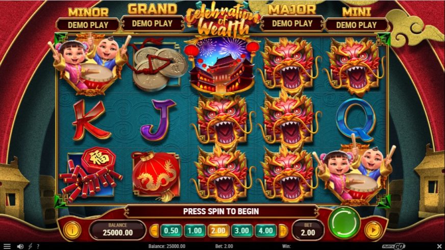 Celebration of Wealth slot screen 1