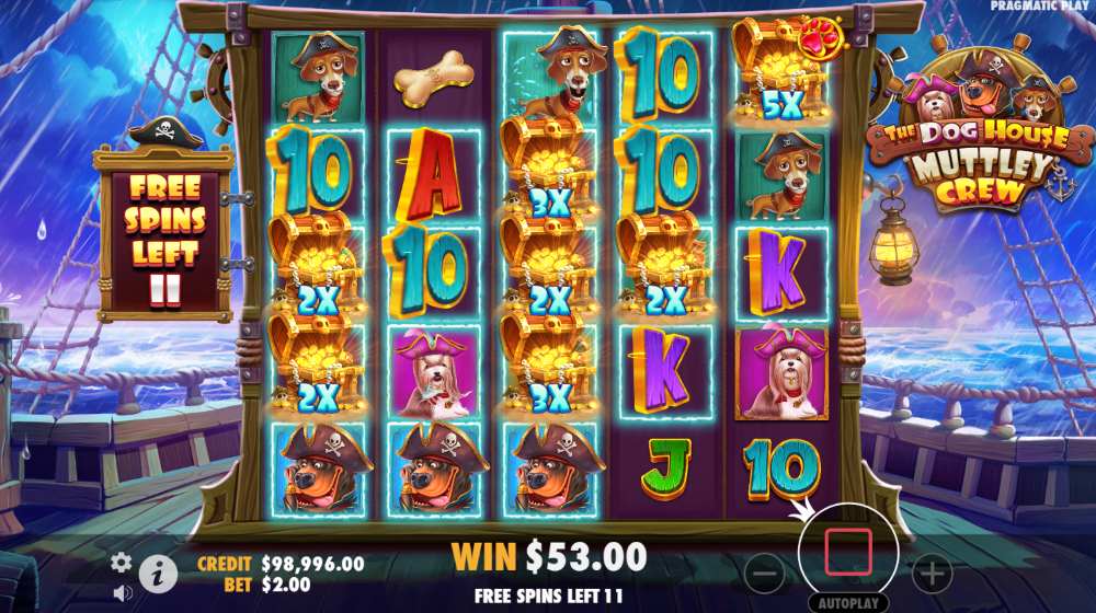 The Dog House Muttley Crew Bonus Game