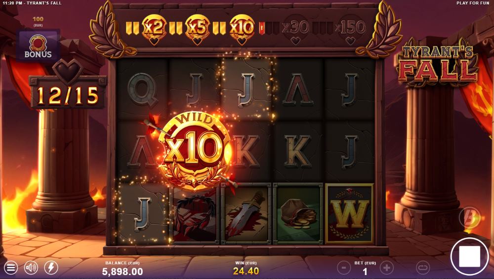 Tyrant's Fall bonus game