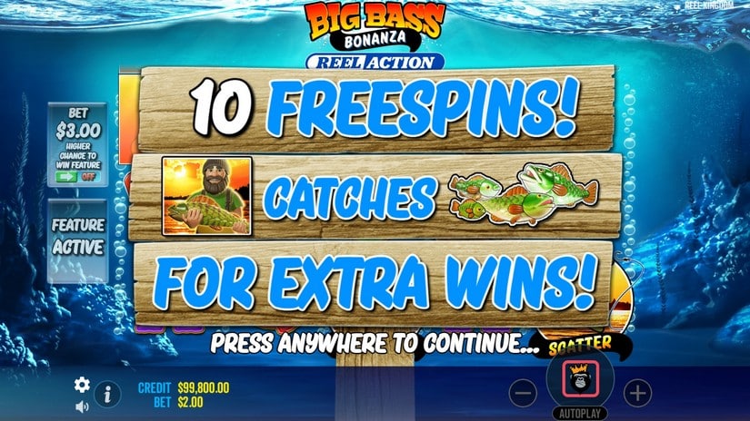 Big Bass Bonanza – Reel Action slot screen 3