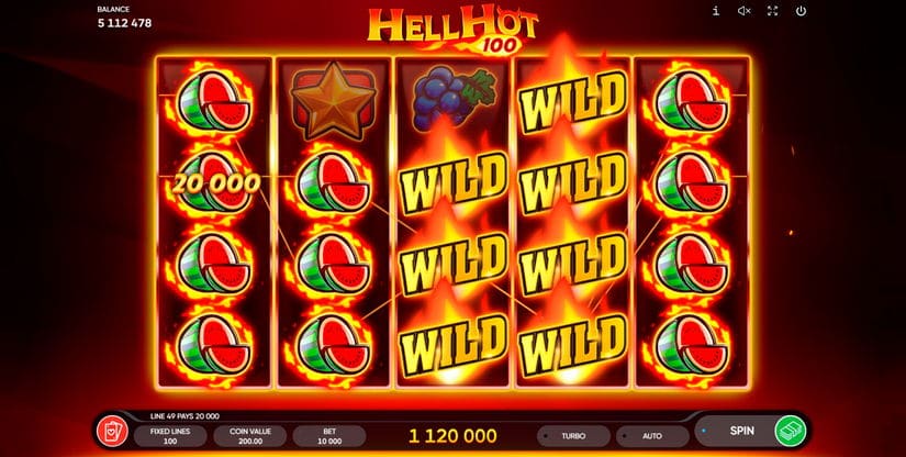 Hell Hot 100 slot screen 2