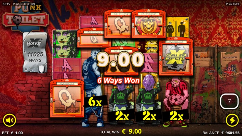 Punk Toilet slot screen 6