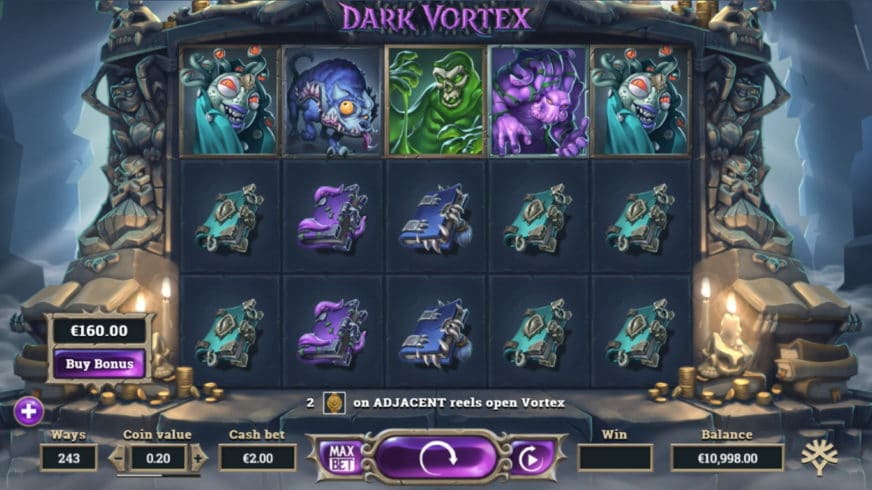 Dark Vortex slot screen 1