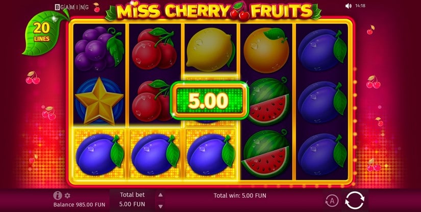 Miss Cherry Fruits slot screen 2