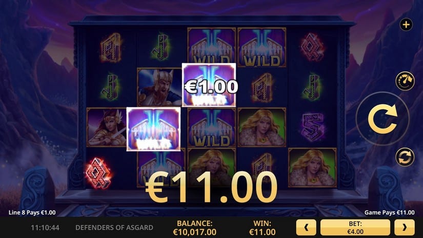 Defenders of Asgard slot screen 4