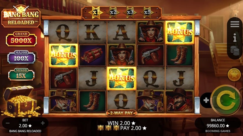 Bang Bang Reloaded slot screen 2