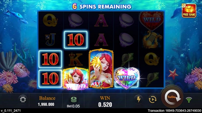 Bubble Beauty slot screen 4
