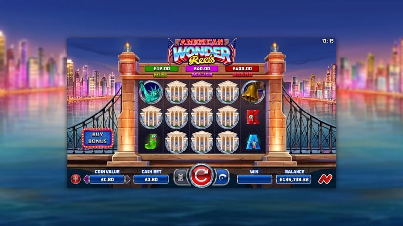 American Wonder Reels slot screen 1