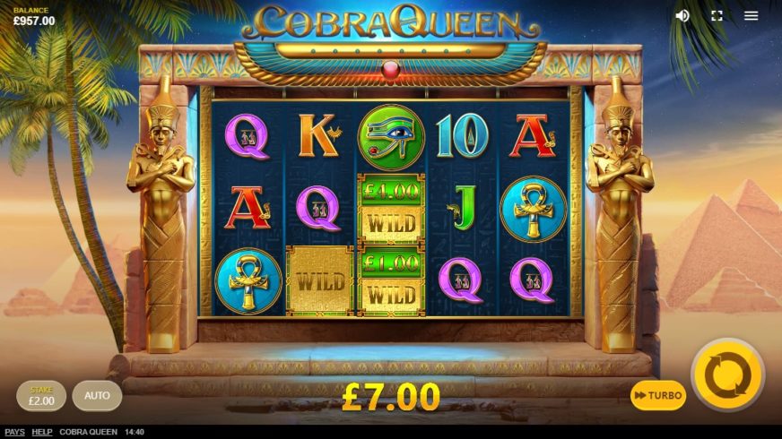 Cobra Queen slot screen 2