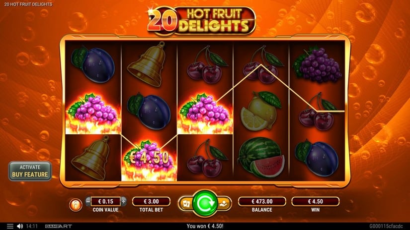 20 Hot Fruit Delights slot screen 2