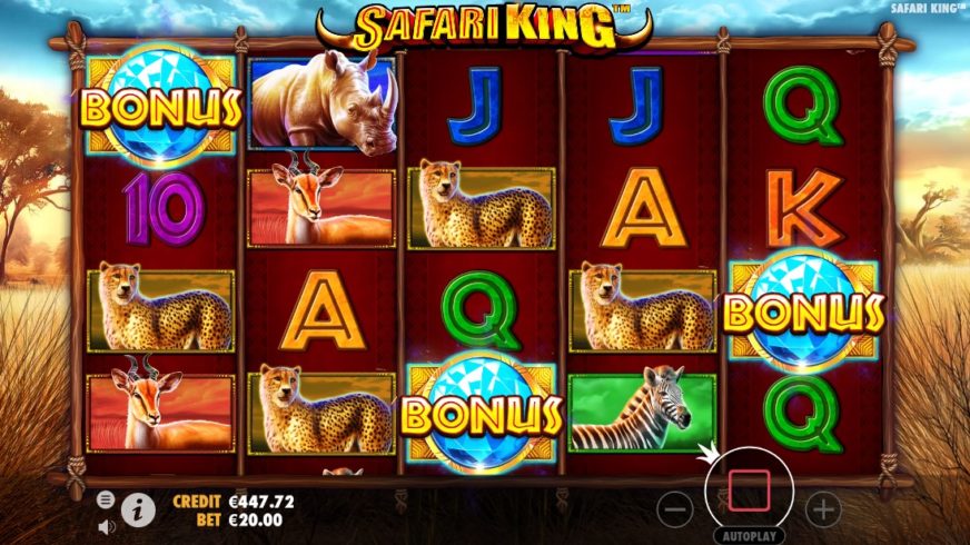 Safari King slot screen 3