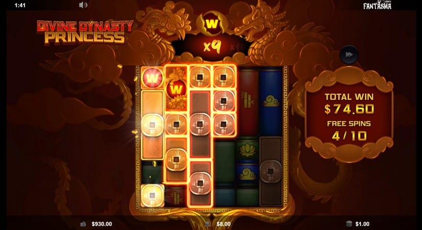 Divine Dynasty Princess slot screen 5