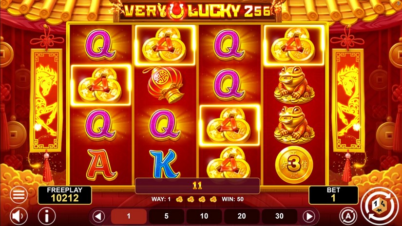 Very Lucky 256 slot screen 3