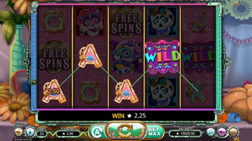 Sugar Skulls slot screen 3