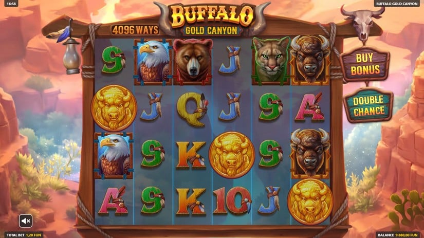 Buffalo Gold Canyon slot screen 2