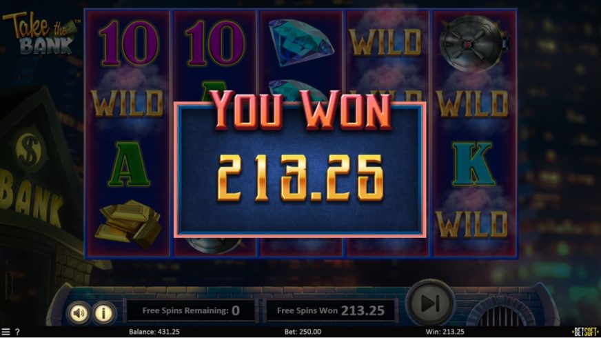 Take the Bank slot screen 5