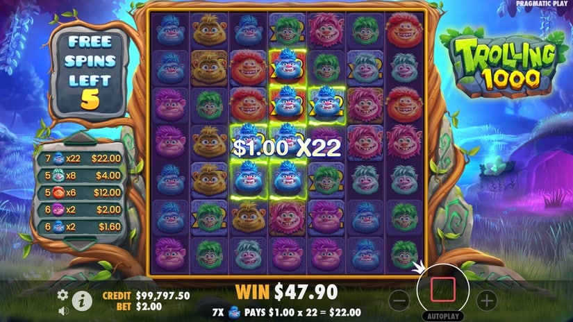 Trolling 1000 slot screen 5