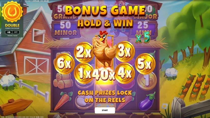 The Grand Rooster: Hold & Win slot screen 4