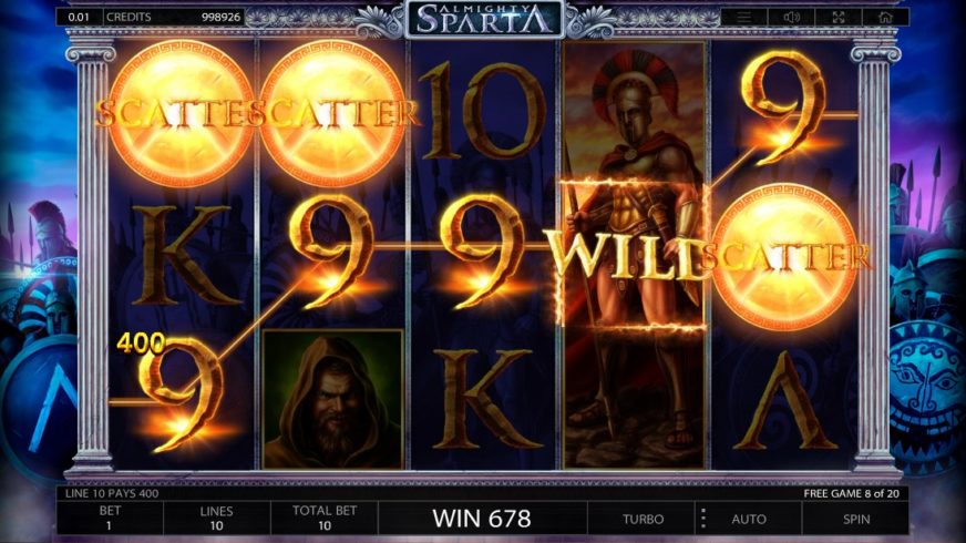 Almighty Sparta slot screen 6