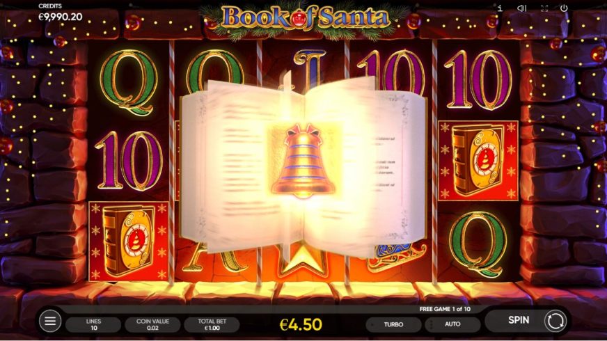 Book of Santa slot screen 3