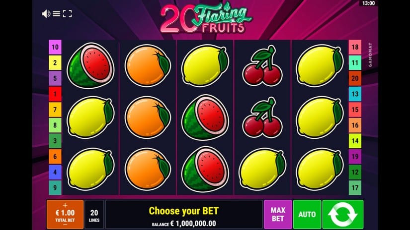 20 Flaring Fruits slot screen 1