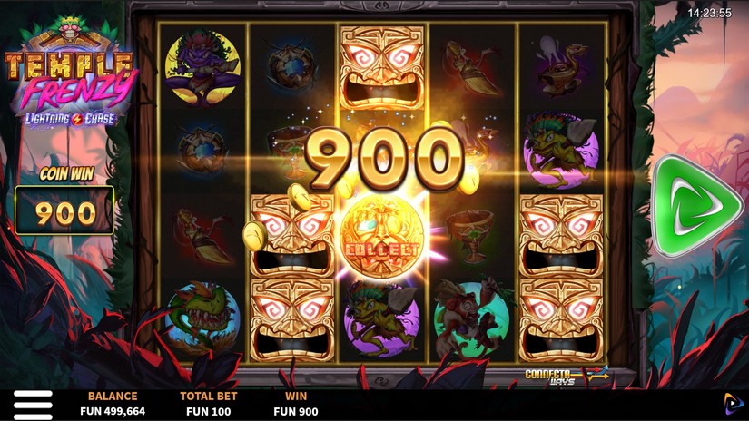 Temple Frenzy Lightning Chase slot screen 4