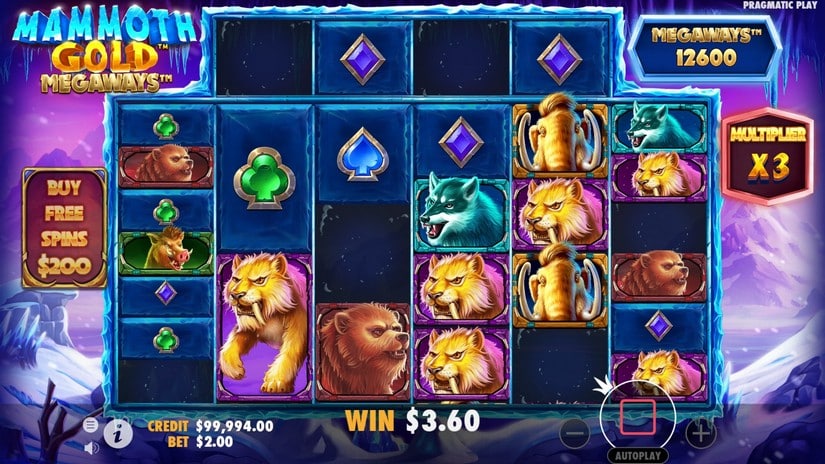 Mammoth Gold Megaways slot screen 2