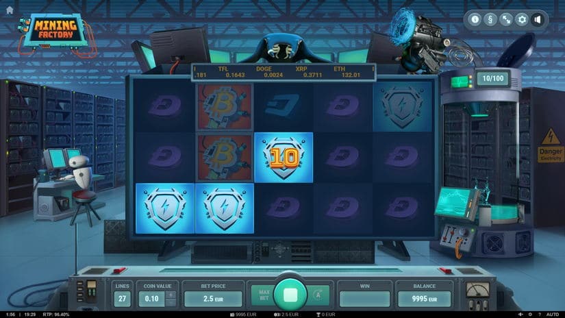 Mining Factory slot screen 2