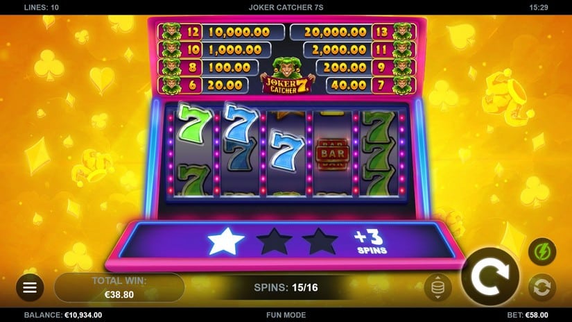 Joker Catcher 7s slot screen 5