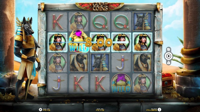 God Of Coins slot screen 4