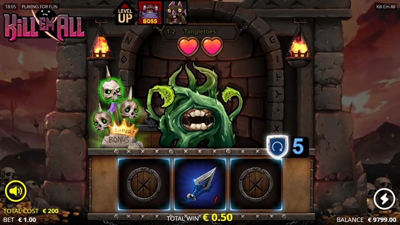 Kill Em All slot screen 3